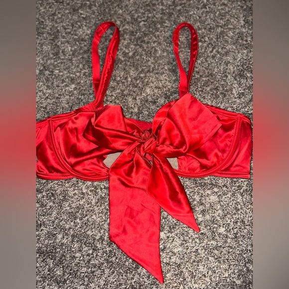 Adore Me Unlined Bow Bra Plus-Size Satin Balconette Bra with Underwire Size 2X - Picture 3 of 12